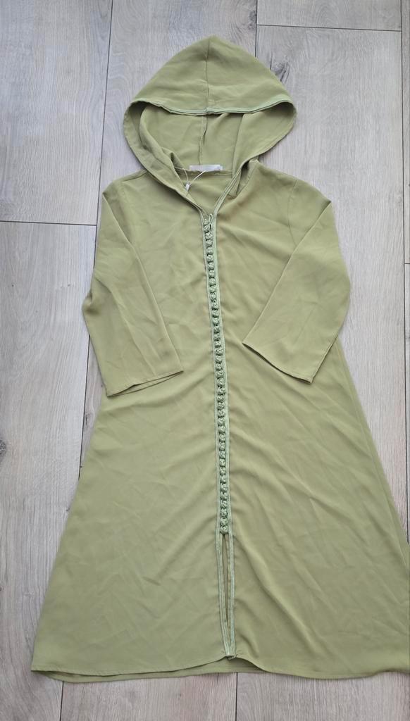 Nieuw! Olijfgroene djellaba 7 jaar maat 122, Kinderen en Baby's, Kinderkleding | Maat 122, Nieuw, Meisje, Jurk of Rok, Ophalen of Verzenden