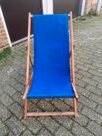 Ouderwetse strandstoel, Ophalen, Gebruikt, Hout