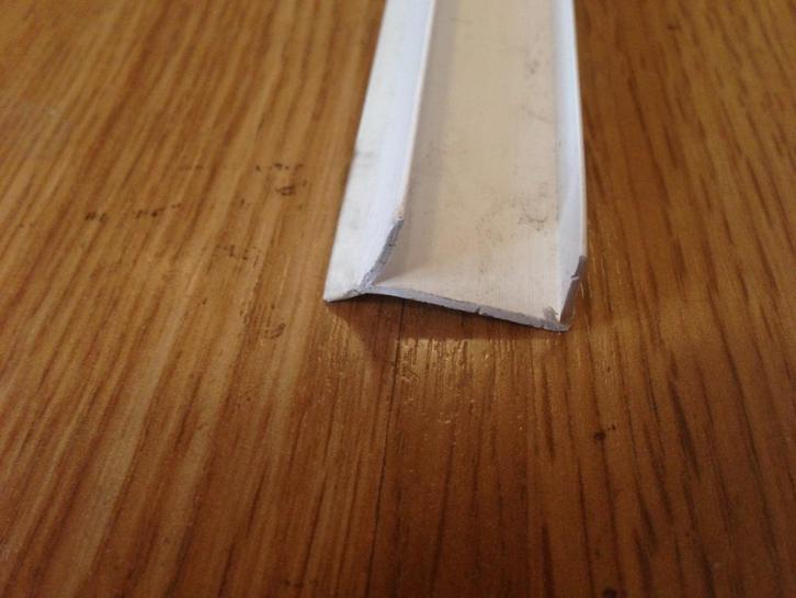 Dweilprofiel 18mm Plintprofiel Plintafdichting Wit of Transp, Doe-het-zelf en Verbouw, Platen en Panelen, Nieuw, Overige materialen