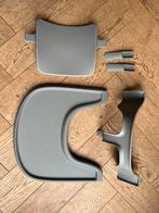 Baby set + werkblad tripp trapp grijs, Ophalen, Zo goed als nieuw, Meegroeistoel