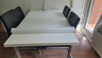 Eettafel met stoelen en salontafel / tv meubel, Huis en Inrichting, 200 cm of meer, Zo goed als nieuw, Rechthoekig, 50 tot 100 cm
