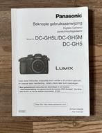 Nederlandstalige gebruiksaanwijzing Panasonic DC-GH5L, Ophalen of Verzenden, Zo goed als nieuw