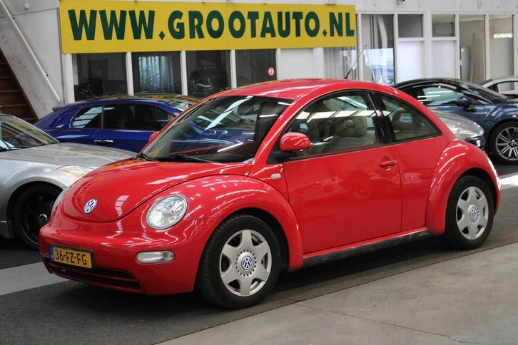 Volkswagen Beetle 2.0 Highline OPKNAPPER Airco, Stuurbekrach, Auto's, Oldtimers, Bedrijf, Te koop, ABS, Airbags, Airconditioning