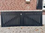Zware degelijke hardhouten poort 350cm breed en 145 hoog, Tuin en Terras, Ophalen, Gebruikt, 150 tot 200 cm, Hout