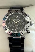 Cartier Pasha Gronograph, Staal, Staal, Polshorloge, Nieuw