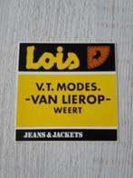 sticker LOIS V.T.MODES. VAN LIEROP te WEERT, Verzamelen, Ophalen of Verzenden, Zo goed als nieuw, Merk