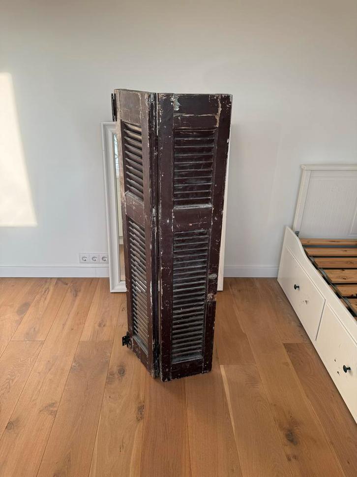 Louvre Luik met Patina - Decoratief Item, Huis en Inrichting, Stoffering | Gordijnen en Lamellen, Gebruikt, Minder dan 100 cm