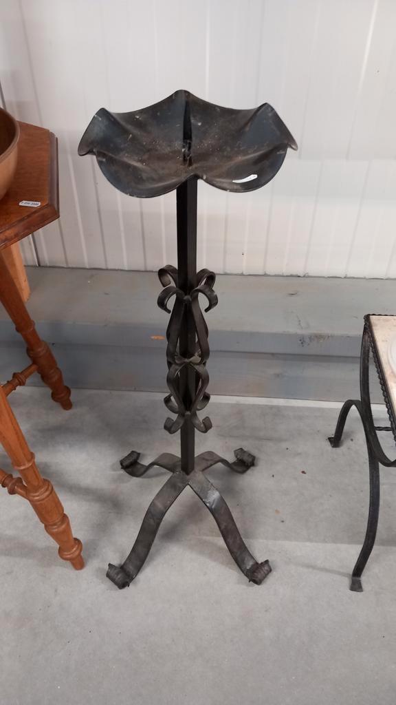 #Metalen #Kandelaar - #Vintage Stijl, Huis en Inrichting, Woonaccessoires | Kandelaars en Kaarsen, Gebruikt, Kandelaar, 50 tot 75 cm