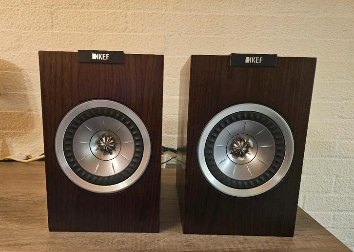 Set. KEF R100 Hi-End luidsprekers., Audio, Tv en Foto, Luidsprekers, Zo goed als nieuw, Front, Rear of Stereo speakers, 120 watt of meer