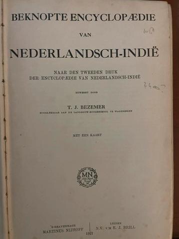 Beknopte Encyclopaedie van Nederlandsch-Indië (1921) beschikbaar voor biedingen