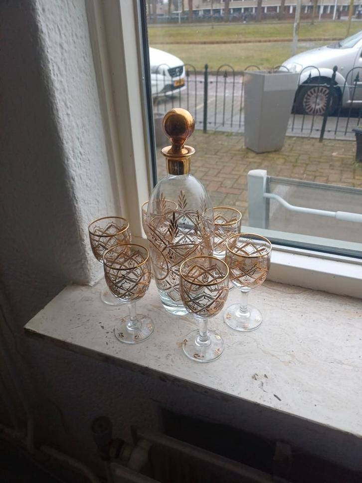 Antiek  exclusieve kristallen zet 7 delig, Antiek en Kunst, Antiek | Glas en Kristal, Ophalen of Verzenden