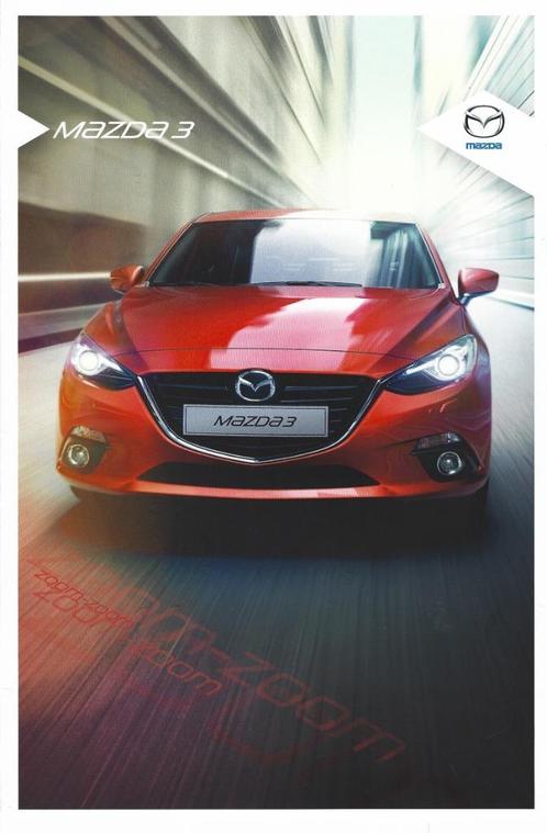 Brochure Mazda 3 2014, Boeken, Auto's | Folders en Tijdschriften, Gelezen, Mazda, Ophalen of Verzenden