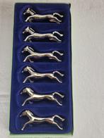 6 vintage verzilverde messenleggers. Paarden, Huis en Inrichting, Keuken | Servies, Overige materialen, Overige typen, Ophalen of Verzenden