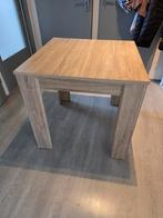 Houten Tafel - Vierkant, Huis en Inrichting, Tafels | Eettafels, Gebruikt, 50 tot 100 cm, Vierkant, Tot twee personen