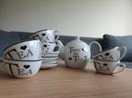 Theeservies voor 6 personen - Goede staat!, Ophalen, Gebruikt, Overige stijlen, Porselein