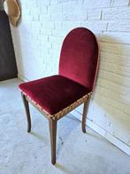 Oud Frans brocante stoeltje met fluwelen bekleding, Ophalen