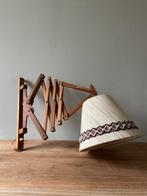 Vintage T.J.W. Zweers Teakhouten Scharnier Wandlamp - Dutch, Ophalen of Verzenden