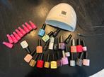 Gellak UV lamp met verschillende kleuren gellak, Sieraden, Tassen en Uiterlijk, Uiterlijk | Cosmetica en Make-up, Ophalen of Verzenden