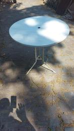 Antiek ronde tuintafel IZGST diameter  75 cm 75 cm hoog 1920, Ophalen