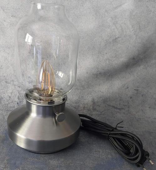 IKEA Tarnaby tafellamp [5981]  [HuLaTa], Huis en Inrichting, Lampen | Tafellampen, Zo goed als nieuw, Minder dan 50 cm, Glas, Metaal