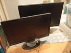 2 monitoren 24inch hp en 19 inch benq, Computers en Software, Monitoren, Ophalen, 60 Hz of minder