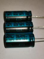470uF 35V rubycon RX 130 deg, Hobby en Vrije tijd, Ophalen of Verzenden