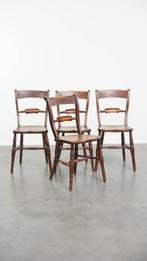 Set van 4 Engelse antieke eetkamerstoelen uit begin 1800, Antiek en Kunst, Antiek | Meubels | Stoelen en Banken, Ophalen