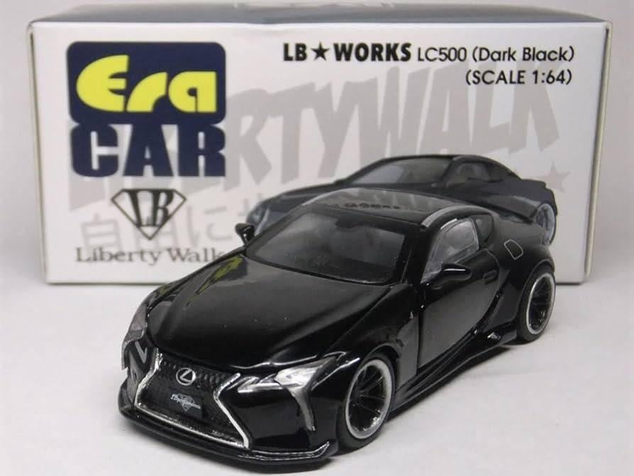 Lexus LC500 van Era Car 1/64 Dark Black LB Works, Ophalen of Verzenden, Nieuw, Auto