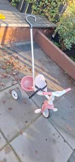 Smoby Driewieler met duwstang - Roze, Ophalen, Gebruikt, Overige typen