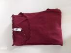 Wijnrood XXL shirt met ruches, Maat 46/48 (XL) of groter, Ophalen of Verzenden, Zo goed als nieuw, Lange mouw