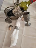 Luxe antieke brocante charmante wijn set vijf items.uniek!!!, Ophalen of Verzenden