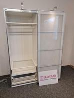 Mooie wit kledingkast! Glas deuren. Leveren en monteren mgl., Ikea, 150 tot 200 cm, Met klep(pen), Ophalen of Verzenden