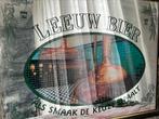 OUDE SPIEGEL LEEUW BIER, Verzamelen, Biermerken, Ophalen, Gebruikt, Reclamebord, Plaat of Schild, Overige merken