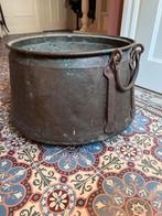Oude Koperen Ketel met Handvatten, Antiek en Kunst, Antiek | Koper en Brons, Ophalen, Koper