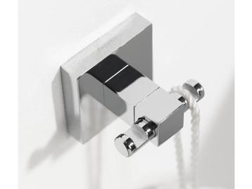 Handdoekhouder / Haak Dubbel HACEKA Mezzo Chroom -40% OFF!!! beschikbaar voor biedingen