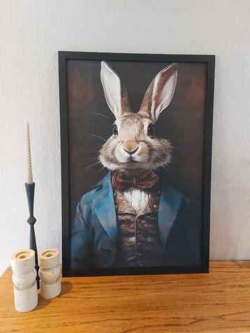 Schilderij "Pietertje" canvas in lijst 60 x 90 hotel chique  beschikbaar voor biedingen