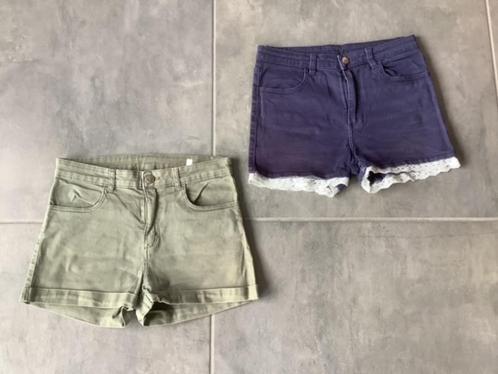 Maat 170 H&M 2 leuke korte broekjes voor meisjes, Kinderen en Baby's, Kinderkleding | Maat 170, Zo goed als nieuw, Meisje, Broek