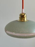 Vintage hanglamp art deco stijl, Huis en Inrichting, Lampen | Hanglampen, Ophalen of Verzenden, Zo goed als nieuw, Glas, Minder dan 50 cm