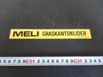 sticker MELI Graskantsnijders, Verzamelen, Ophalen, Zo goed als nieuw