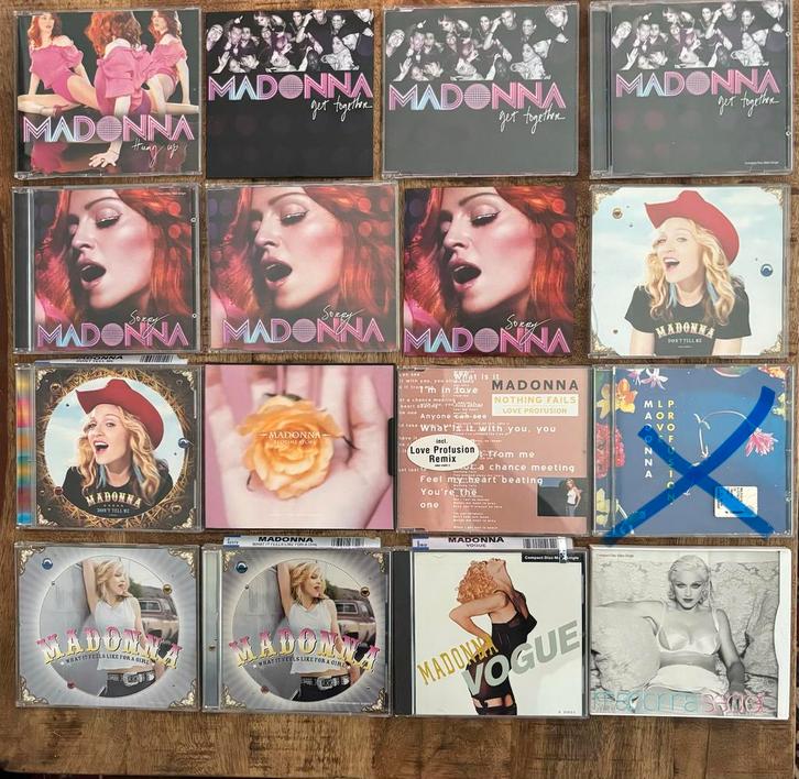 Madonna, 41 Single en Maxi Single CD’s €100 Ook los te koop, Cd's en Dvd's, Cd Singles, Gebruikt, Pop, 6 singles of meer, Ophalen of Verzenden