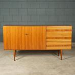 Vintage notenhouten sideboard – Otto Schmidt Möbelfabrik '60, Ophalen of Verzenden, Huis en Inrichting