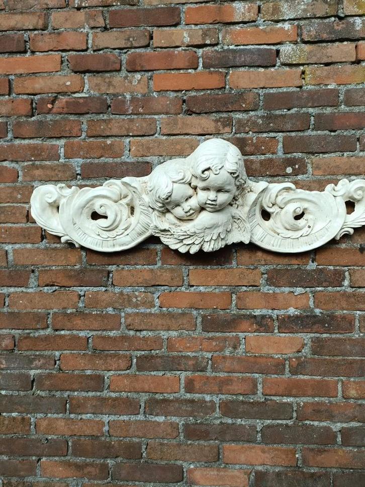 wandornament engelen, Antiek en Kunst, Antiek | Keramiek en Aardewerk, Ophalen
