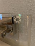 Vintage Leucos Wandlamp Gebogen Glas, Ophalen, Zo goed als nieuw, Glas