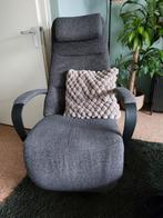 Elektrische prominent stoel (griis), Huis en Inrichting, Fauteuils, Stof, Zo goed als nieuw, 50 tot 75 cm, Ophalen