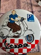 Mooie emaille borden 1e 60x40 2e rond50, Ophalen of Verzenden