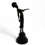 Bronzen sculptuur, Exotische danseres, Antiek en Kunst, Ophalen of Verzenden, Brons