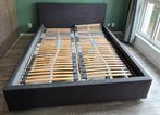 Antraciet/donker grijze ombouw, Huis en Inrichting, Slaapkamer | Bedden, Ophalen, Gebruikt, Tweepersoons, 180 cm