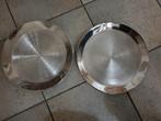 2 zilverkleurige schalen, Huis en Inrichting, Woonaccessoires | Schalen en Manden, Ophalen of Verzenden, Zo goed als nieuw, Rond