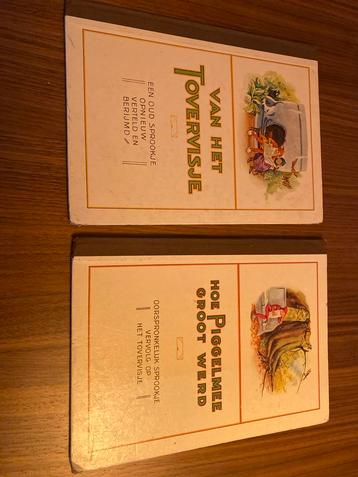 Tovervisje & Piggelmee - 2 Oude Sprookjesboeken beschikbaar voor biedingen