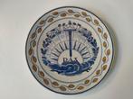 Porceleyne Fles Delfts Blauw herdenkingsbord Vrede vV 1920, Antiek en Kunst, Ophalen of Verzenden